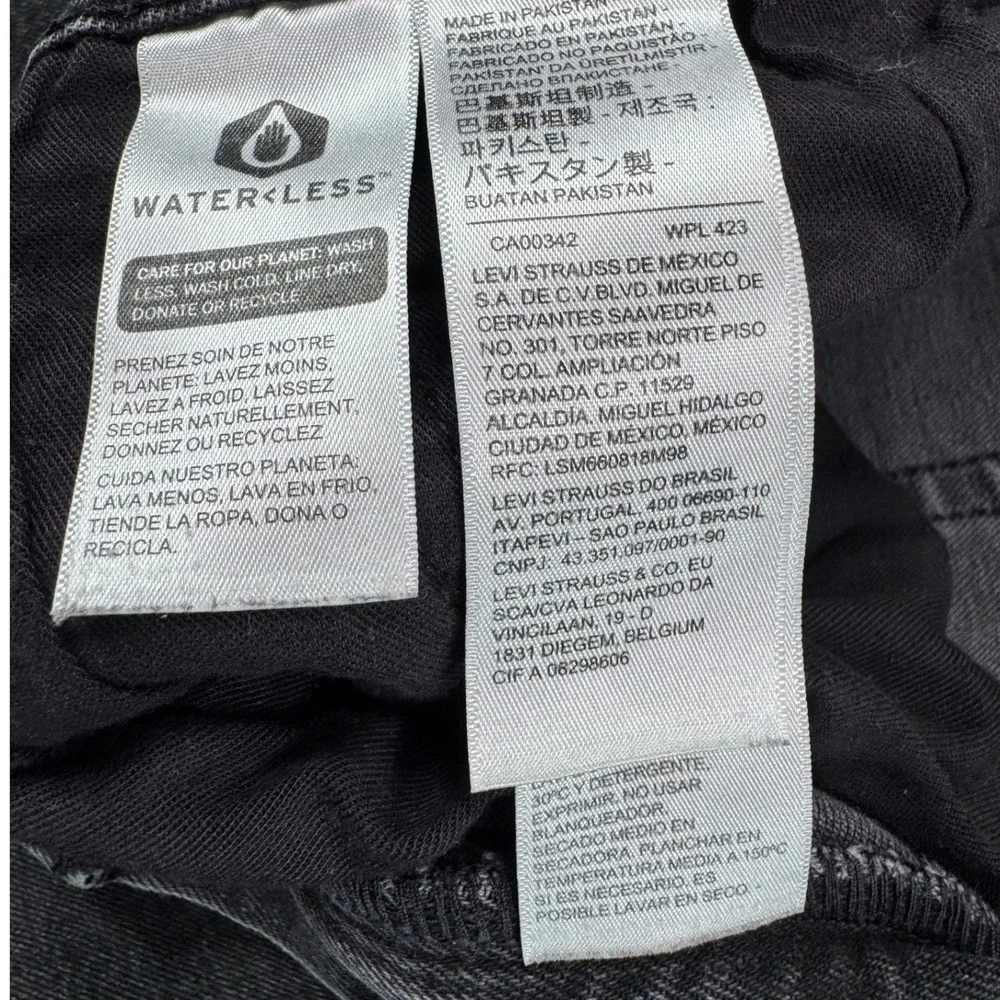 Levis‎ Premium 541 Athletic Taper Jeans Mens 36x34 Washed Black 18181-0636